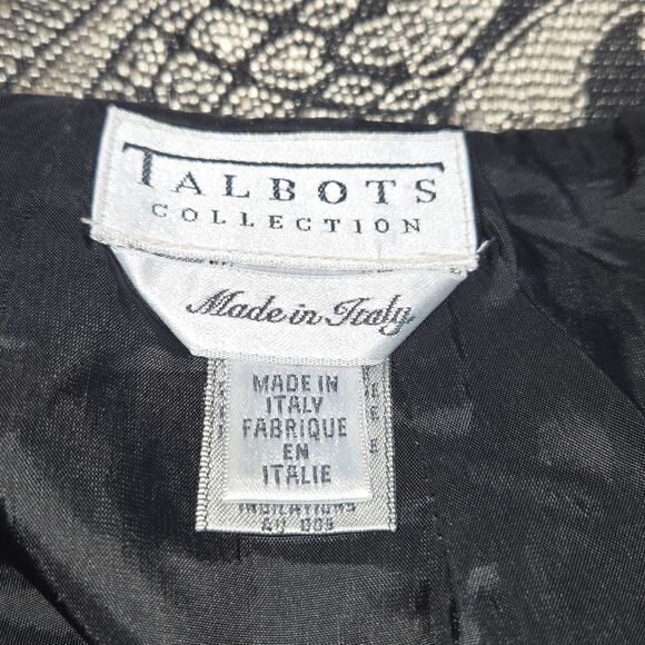Talbots Collection Womens Size 4 Black Gold Brocade Skirt Baroque‎ Quiet Luxury - Picture 2 of 13